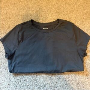Hollister Women's Charcoal Short Sleeve Tee